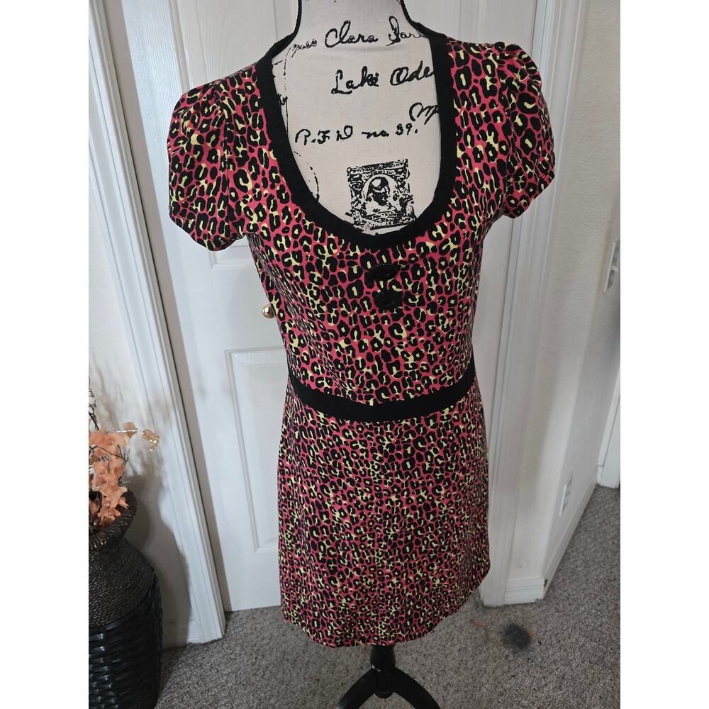 Sourpuss Animal Print Dress Size L NWOT